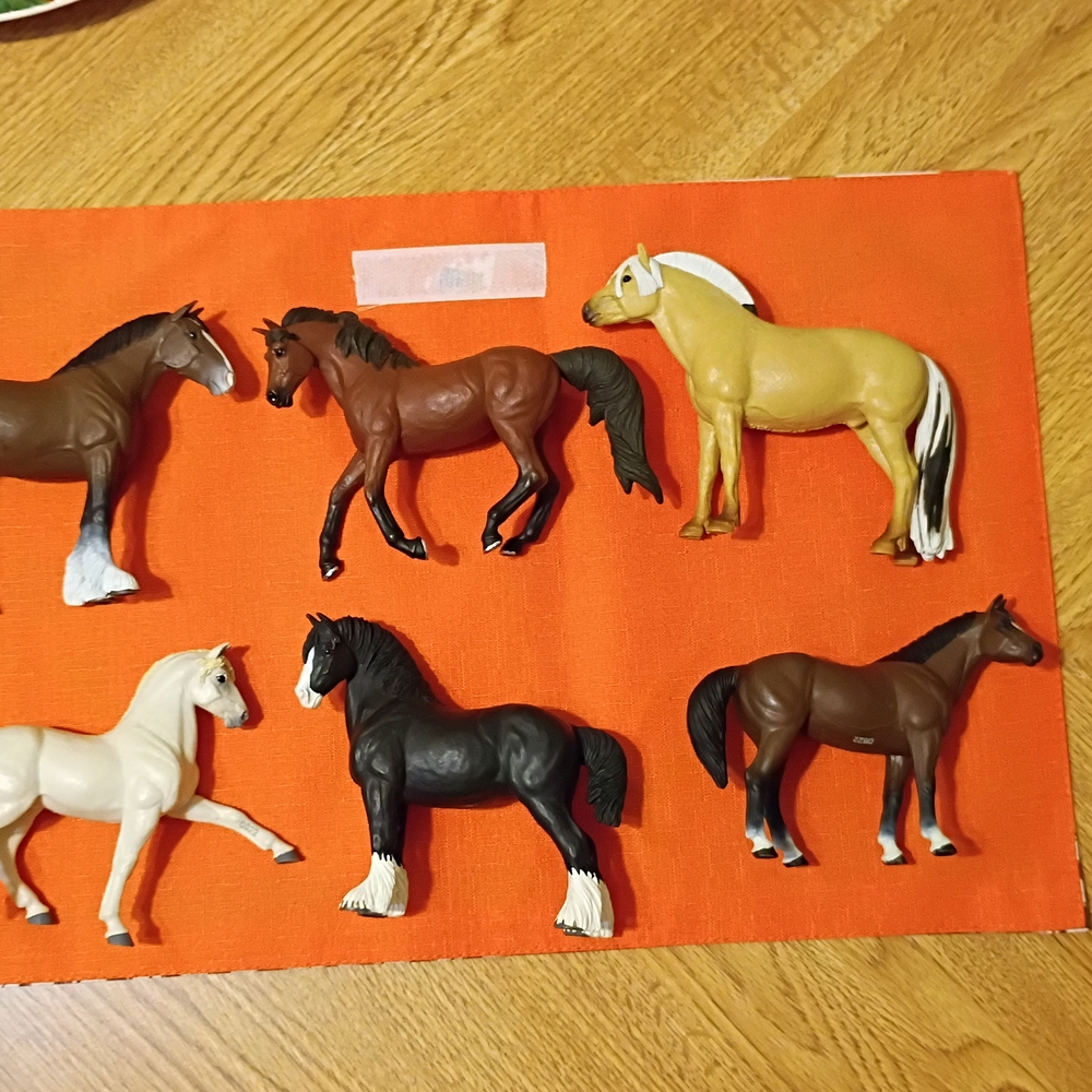 Lot of 6 Safari LTD Horses